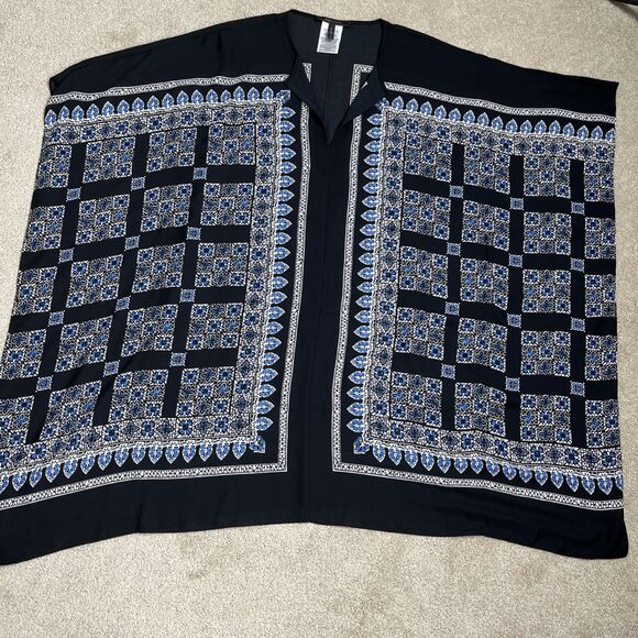 NWOT BCBGMAXAZRIA Sz M Inessa Kaftan Tonic Dress Paisley KIMONO Boho Beach Party - Picture 4 of 15